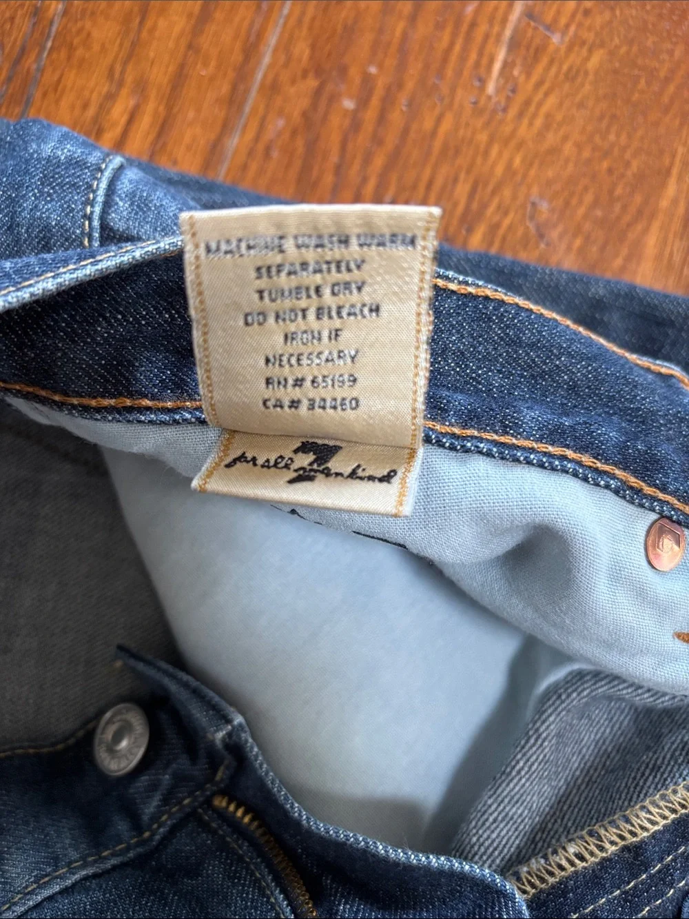 7 For All Mankind Bootcut Blue Jeans Men’s Y2K T520061U-061U USA Made Size 38